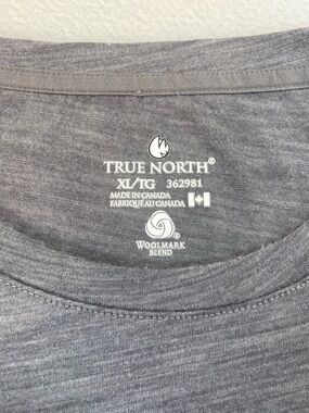 True North Unisex Wool Blend Short Sleeve T Shirt Size XL